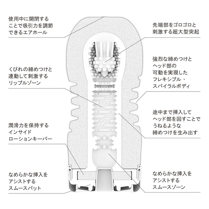 (T-17)TENGA ROLLING HEAD CUP